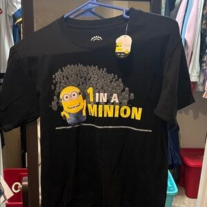 Minions Black Kids T-Shirt